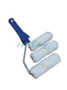 Parmak Rulo Fırça 10cm +2 Yedekli