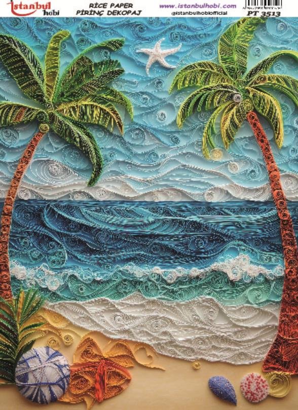 Pirinç Dekopaj Kağıdı 30x42cm PT-3513