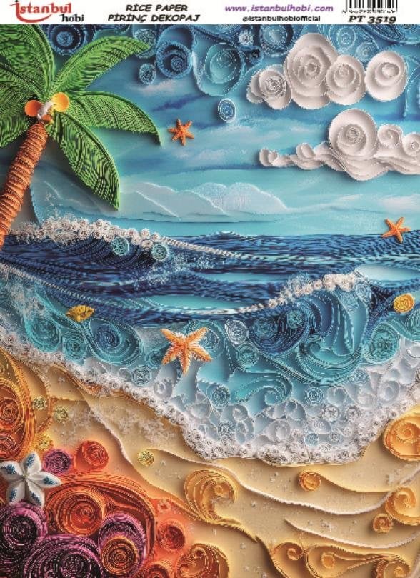 Pirinç Dekopaj Kağıdı 30x42cm PT-3519