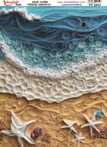 Pirinç Dekopaj Kağıdı 30x42cm PT-3521