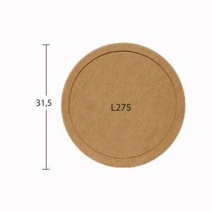 Ahşap Yuvarlak Supla 31,5x31,5cm L275