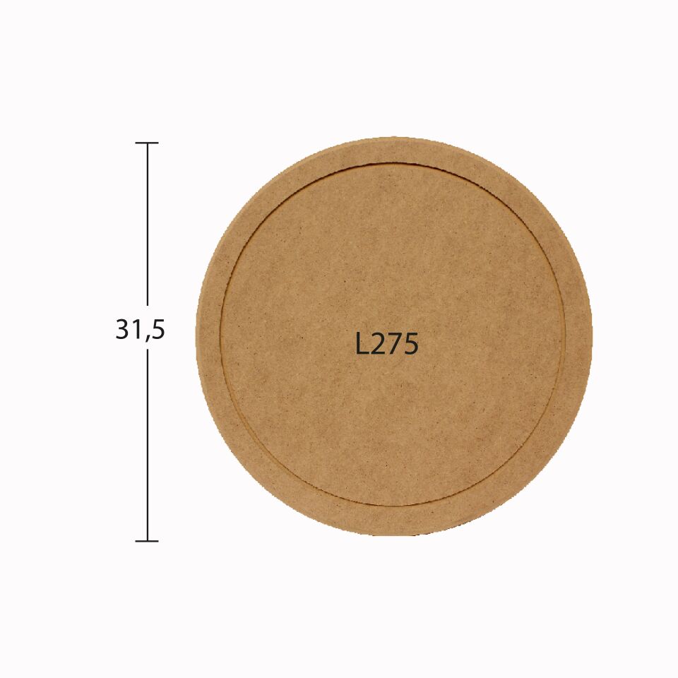 Ahşap Yuvarlak Supla 31,5x31,5cm L275