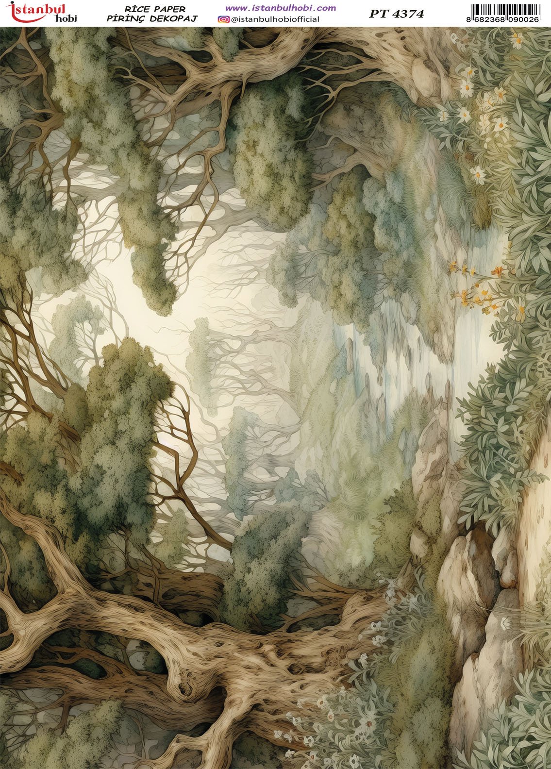 Pirinç Dekopaj Kağıdı 30x42cm PT-4374