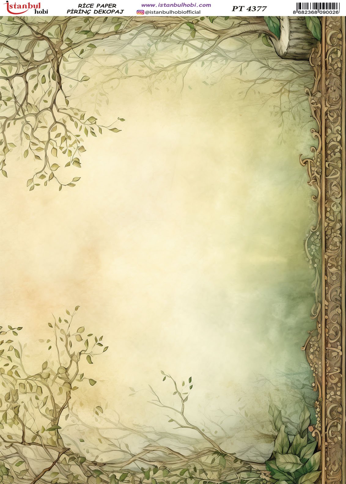 Pirinç Dekopaj Kağıdı 30x42cm PT-4377
