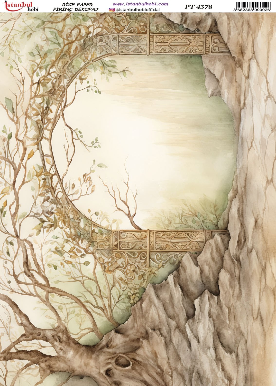 Pirinç Dekopaj Kağıdı 30x42cm PT-4378