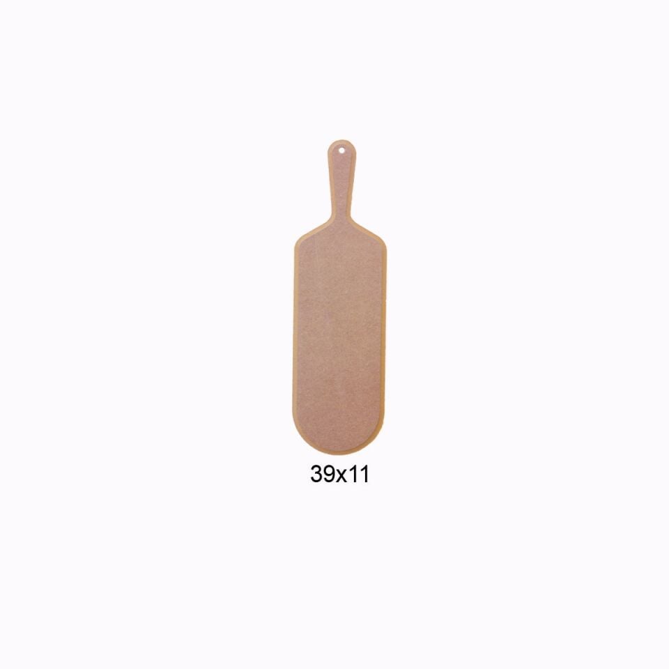 Ahşap Uzun Oval Sunumluk 39x11cm L128
