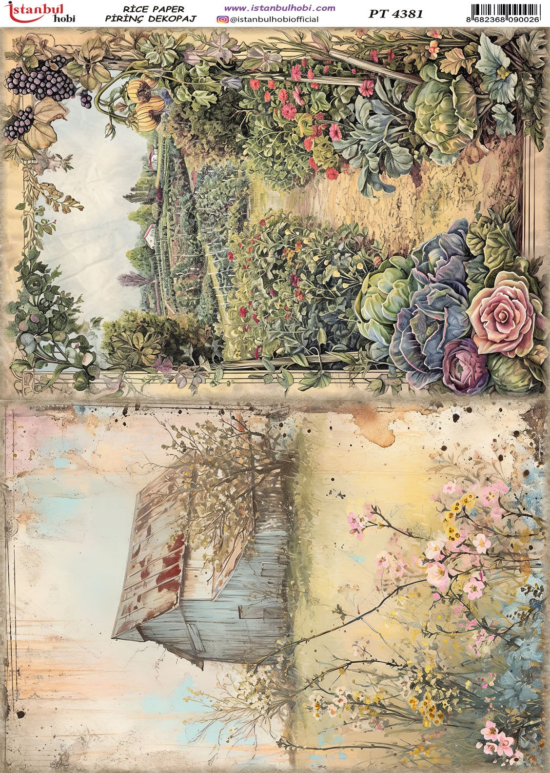 Pirinç Dekopaj Kağıdı 30x42cm PT-4381