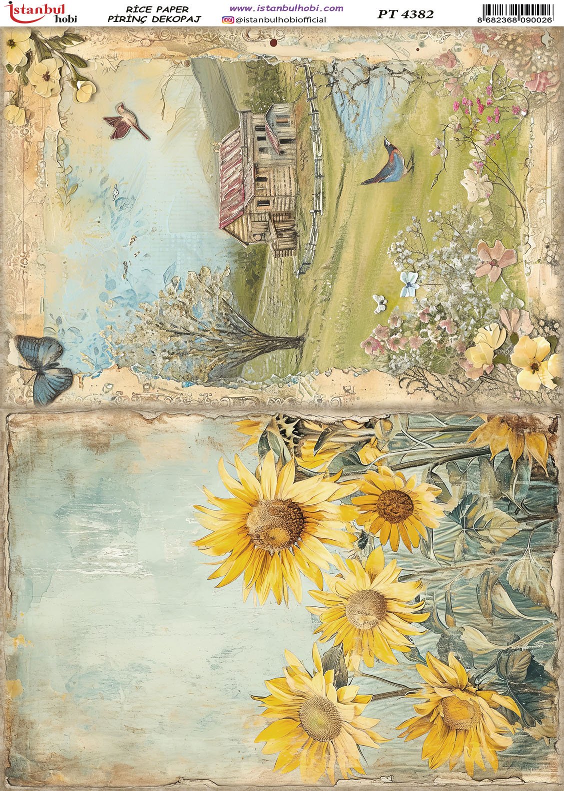 Pirinç Dekopaj Kağıdı 30x42cm PT-4382