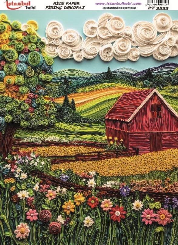 Pirinç Dekopaj Kağıdı 30x42cm PT-3533