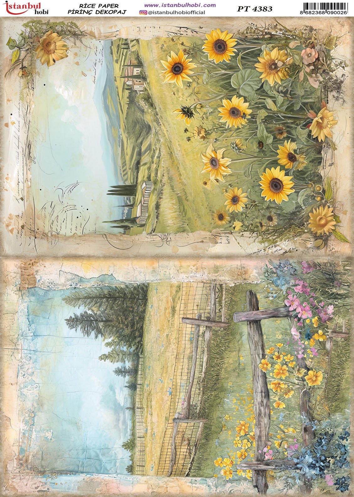 Pirinç Dekopaj Kağıdı 30x42cm PT-4383