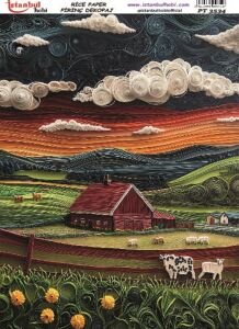 Pirinç Dekopaj Kağıdı 30x42cm PT-3534