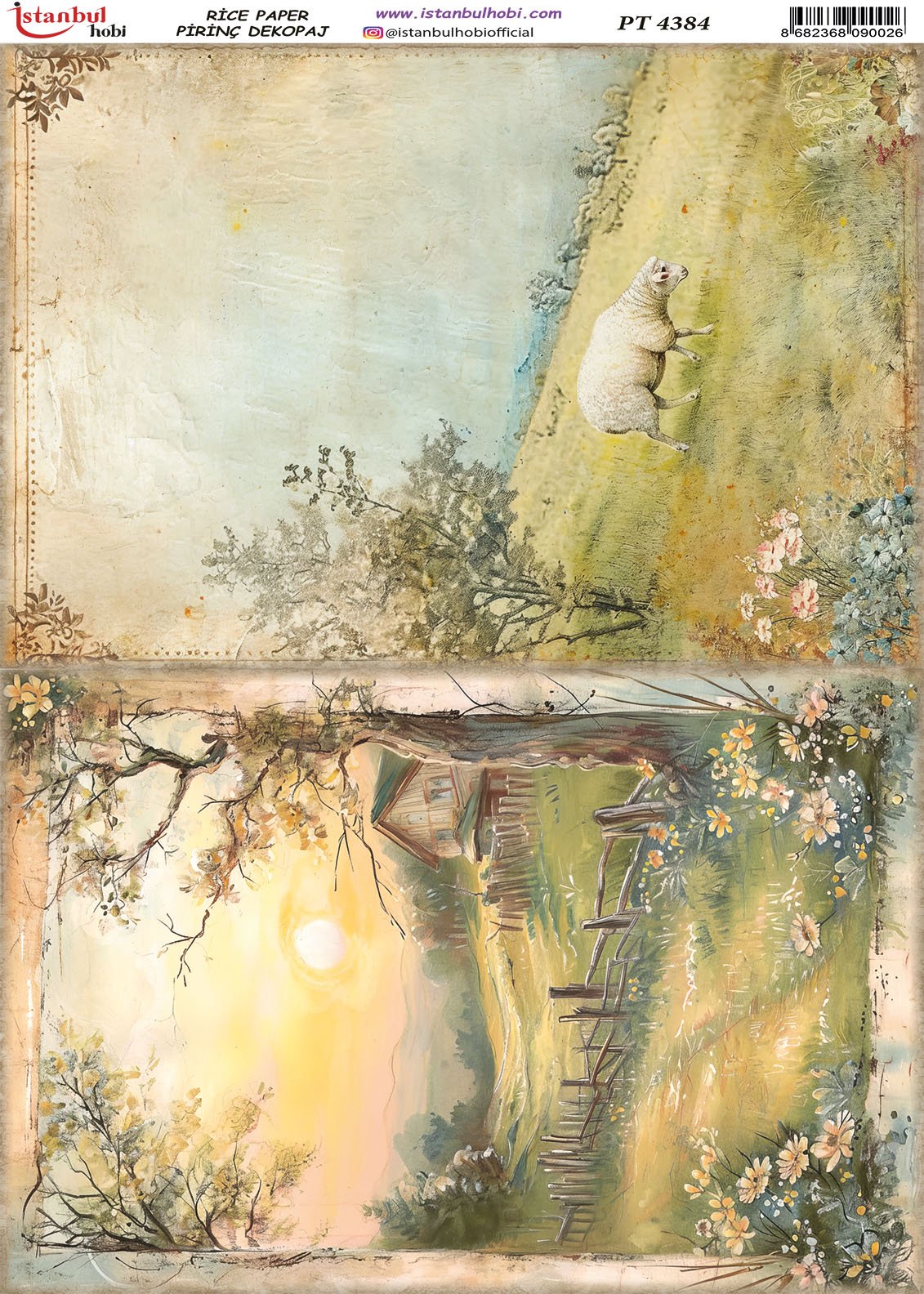 Pirinç Dekopaj Kağıdı 30x42cm PT-4384