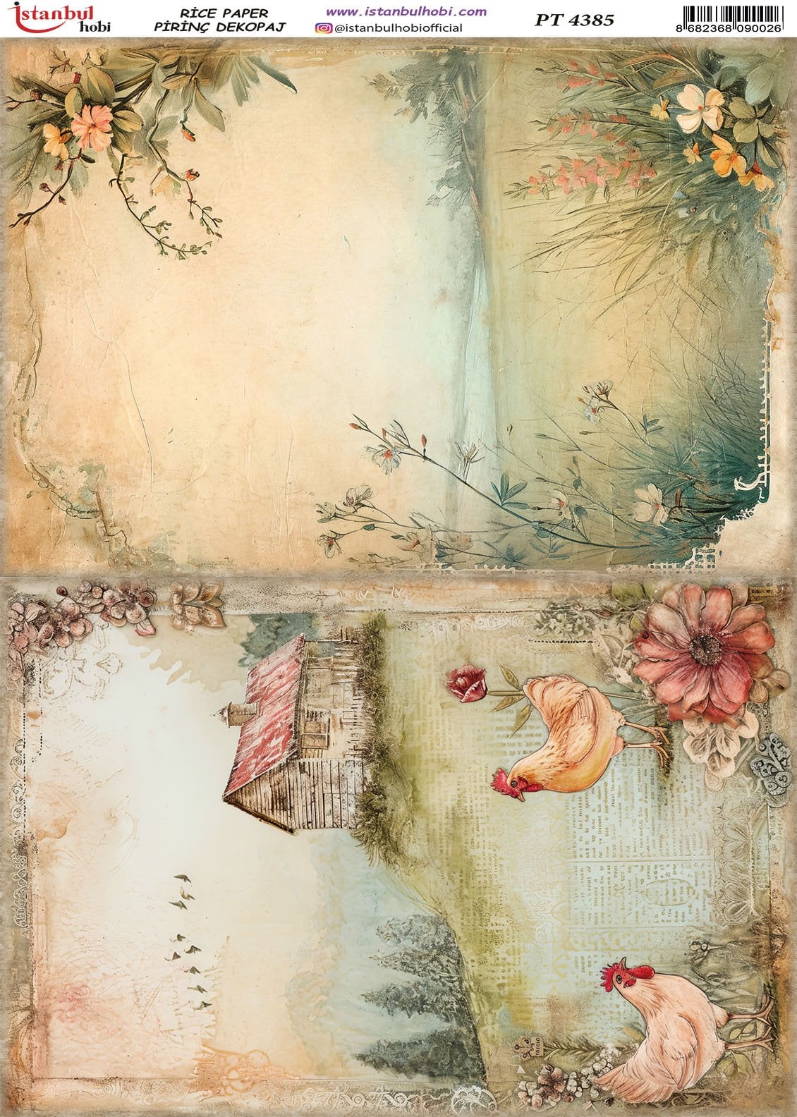 Pirinç Dekopaj Kağıdı 30x42cm PT-4385