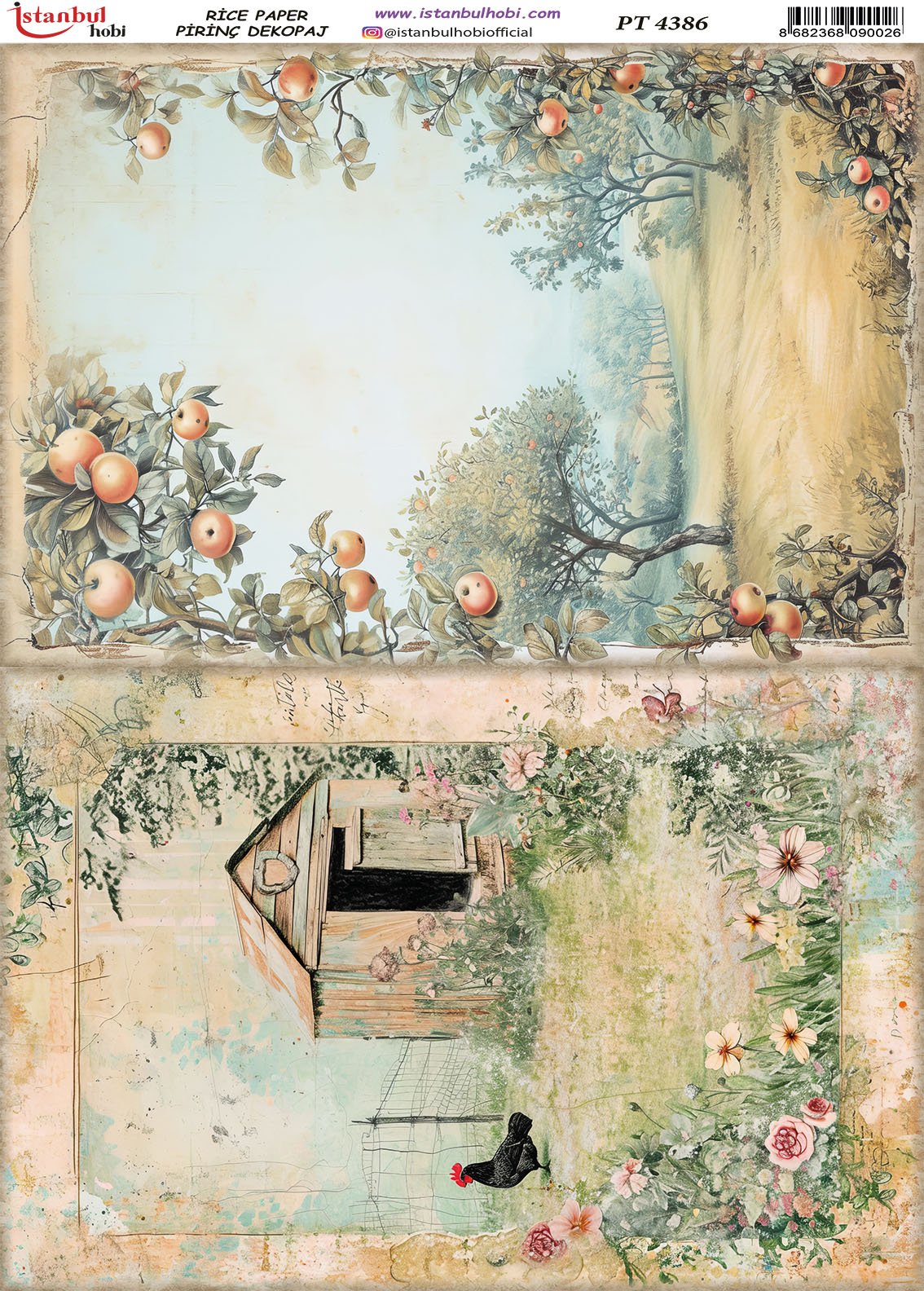 Pirinç Dekopaj Kağıdı 30x42cm PT-4386