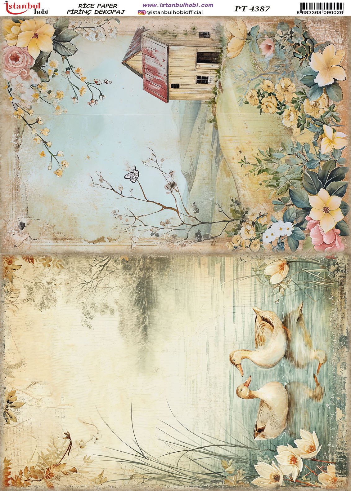 Pirinç Dekopaj Kağıdı 30x42cm PT-4387
