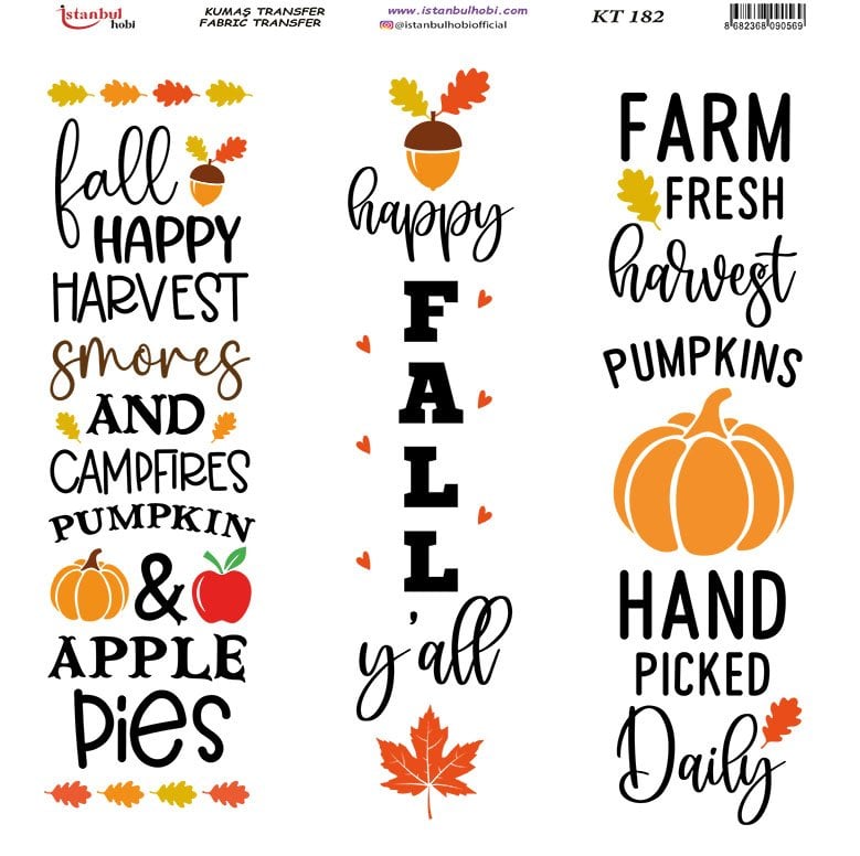 Kumaş Transfer Kağıdı 20x20cm KT-182