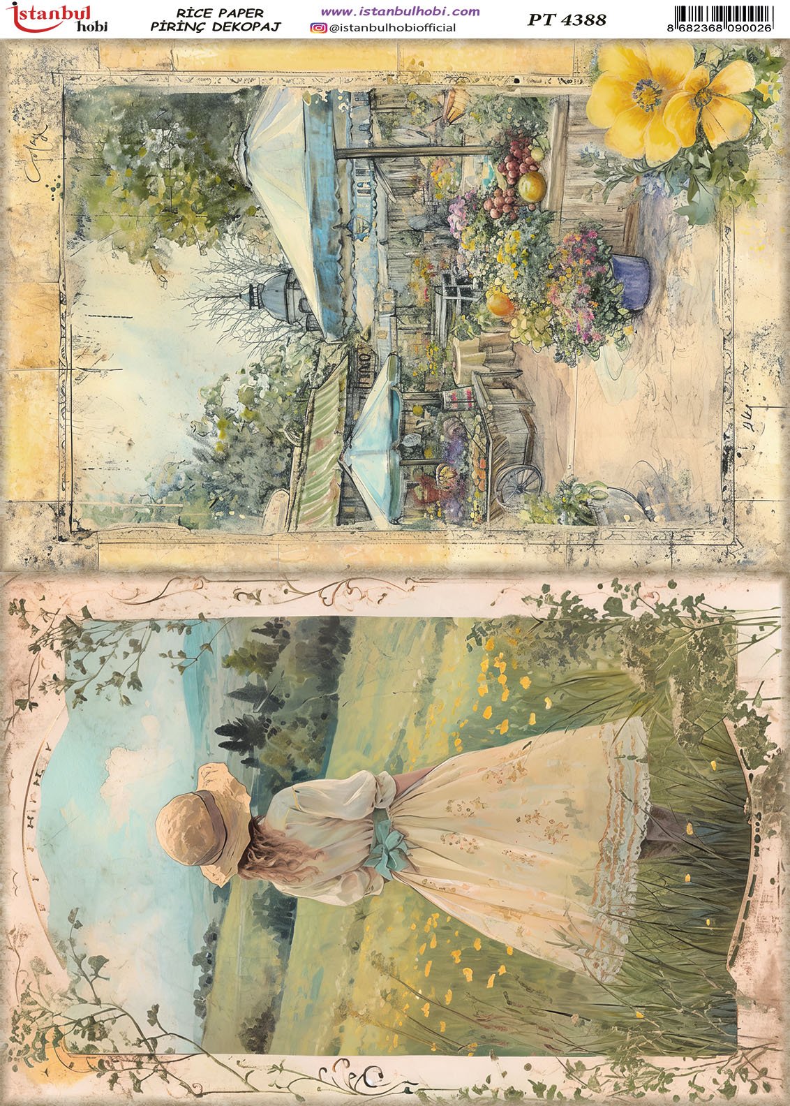 Pirinç Dekopaj Kağıdı 30x42cm PT-4388