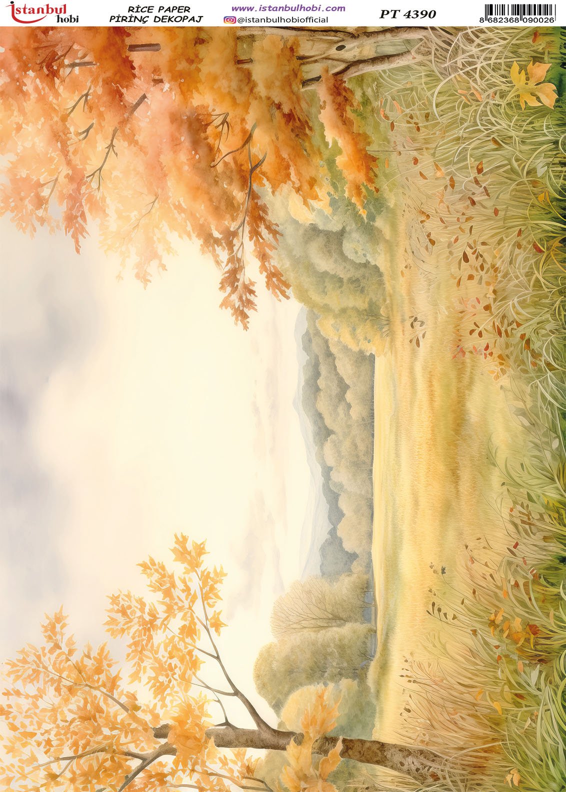 Pirinç Dekopaj Kağıdı 30x42cm PT-4390