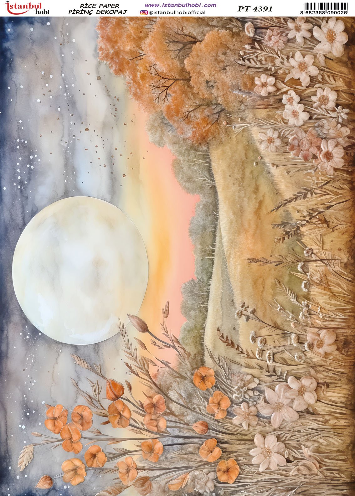 Pirinç Dekopaj Kağıdı 30x42cm PT-4391