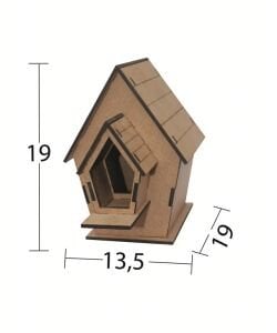 Ahşap Demonte Kuş Evi L318