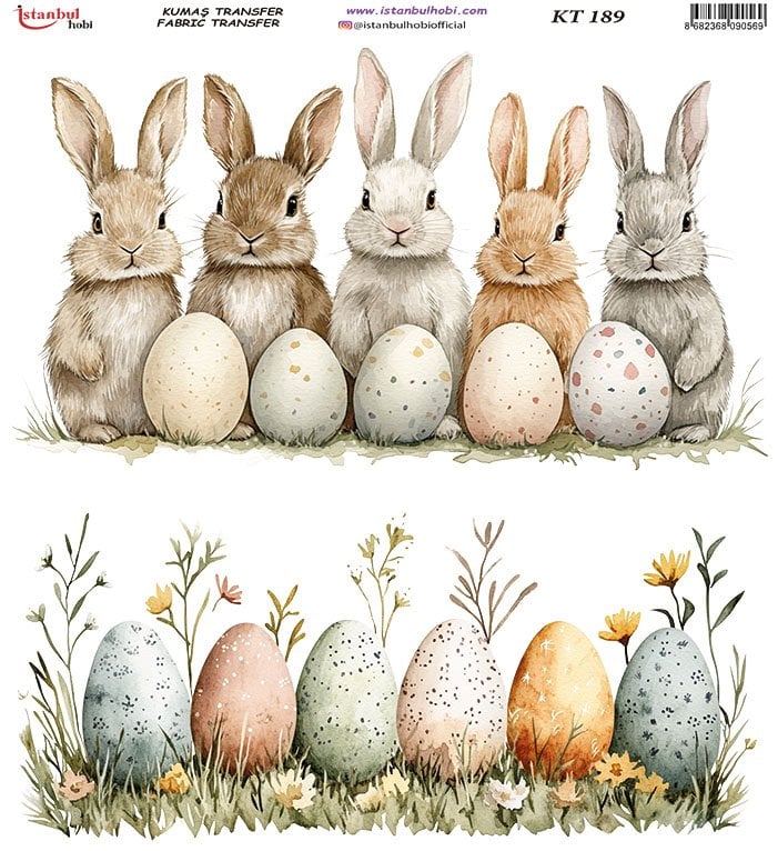 Kumaş Transfer Kağıdı 20x20cm KT-189