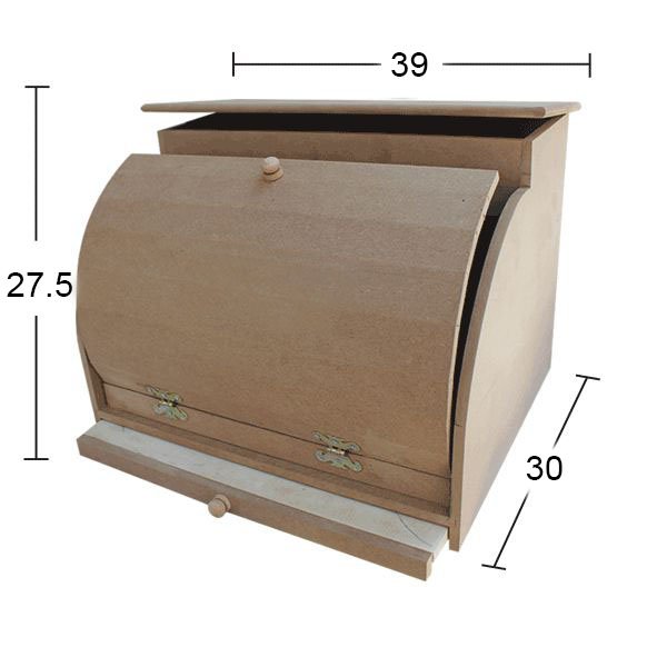 Ahşap Kesme Tahtalı Ekmeklik 39x30cm E339