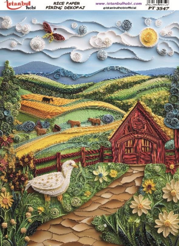 Pirinç Dekopaj Kağıdı 30x42cm PT-3547