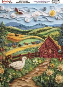 Pirinç Dekopaj Kağıdı 30x42cm PT-3547