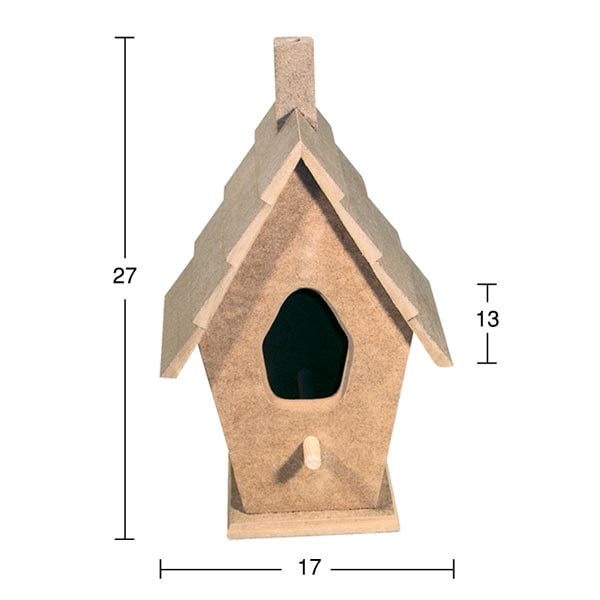 Ahşap Orta Boy Kuş Evi KU238
