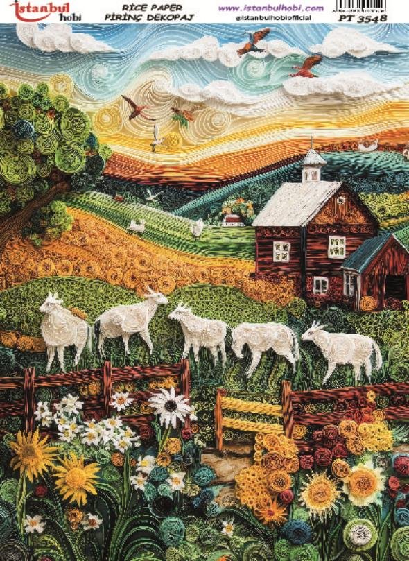 Pirinç Dekopaj Kağıdı 30x42cm PT-3548
