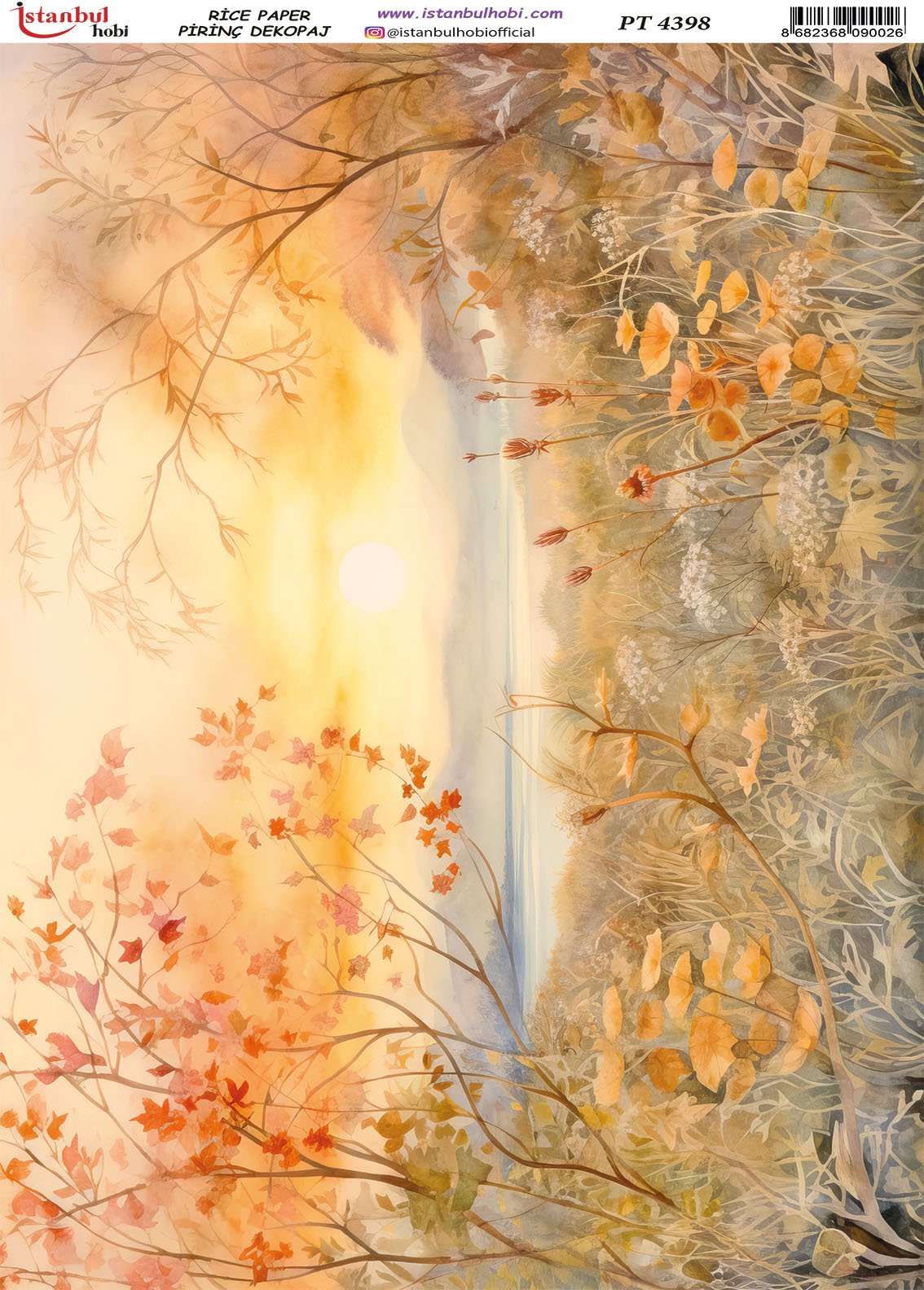 Pirinç Dekopaj Kağıdı 30x42cm PT-4398
