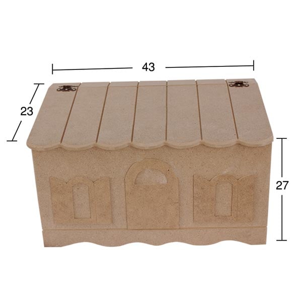 Ahşap Ev Ekmeklik 43x23cm E334