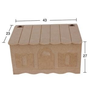 Ahşap Ev Ekmeklik 43x23cm E334