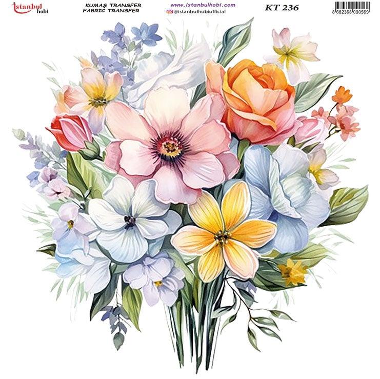 Kumaş Transfer Kağıdı 20x20cm KT-236