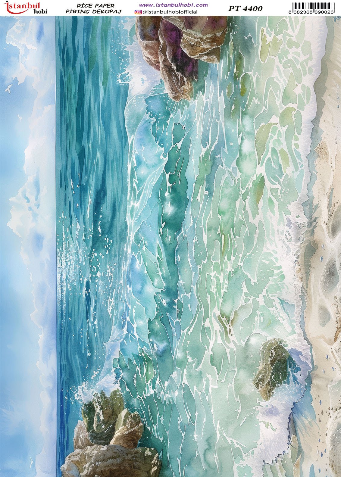 Pirinç Dekopaj Kağıdı 30x42cm PT-4400
