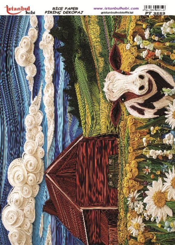 Pirinç Dekopaj Kağıdı 30x42cm PT-3552