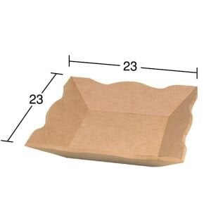 Ahşap Küçük V Ekmeklik 23x23cm E327