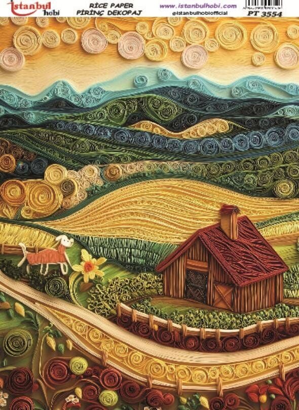 Pirinç Dekopaj Kağıdı 30x42cm PT-3554