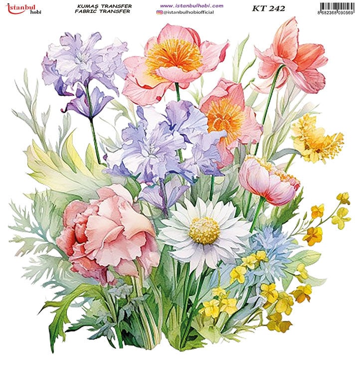 Kumaş Transfer Kağıdı 20x20cm KT-242