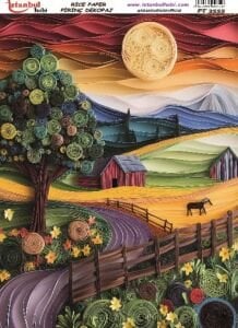 Pirinç Dekopaj Kağıdı 30x42cm PT-3555