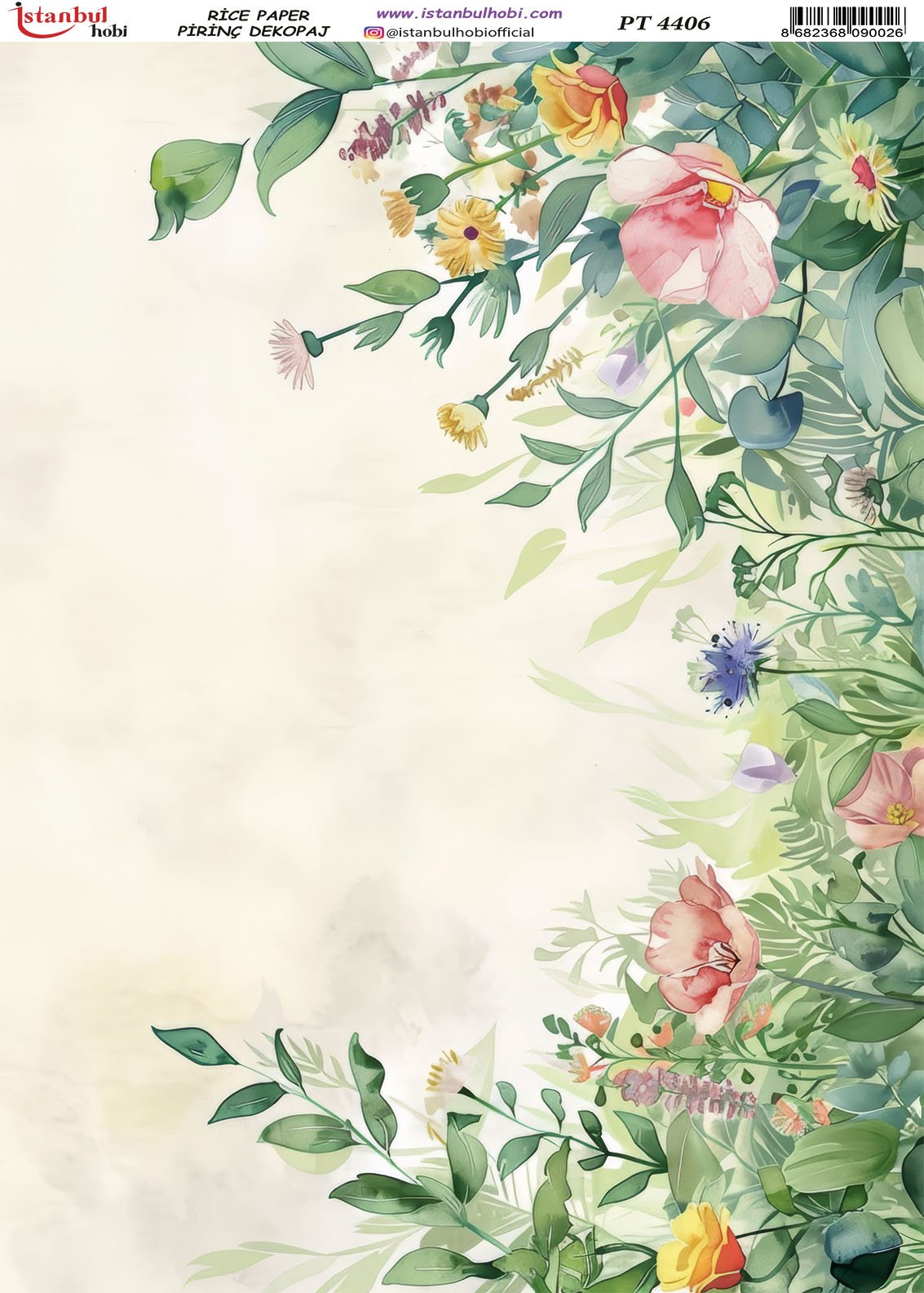 Pirinç Dekopaj Kağıdı 30x42cm PT-4406