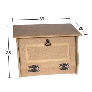 Ahşap Önü Açılan Ekmeklik 39x26cm E323