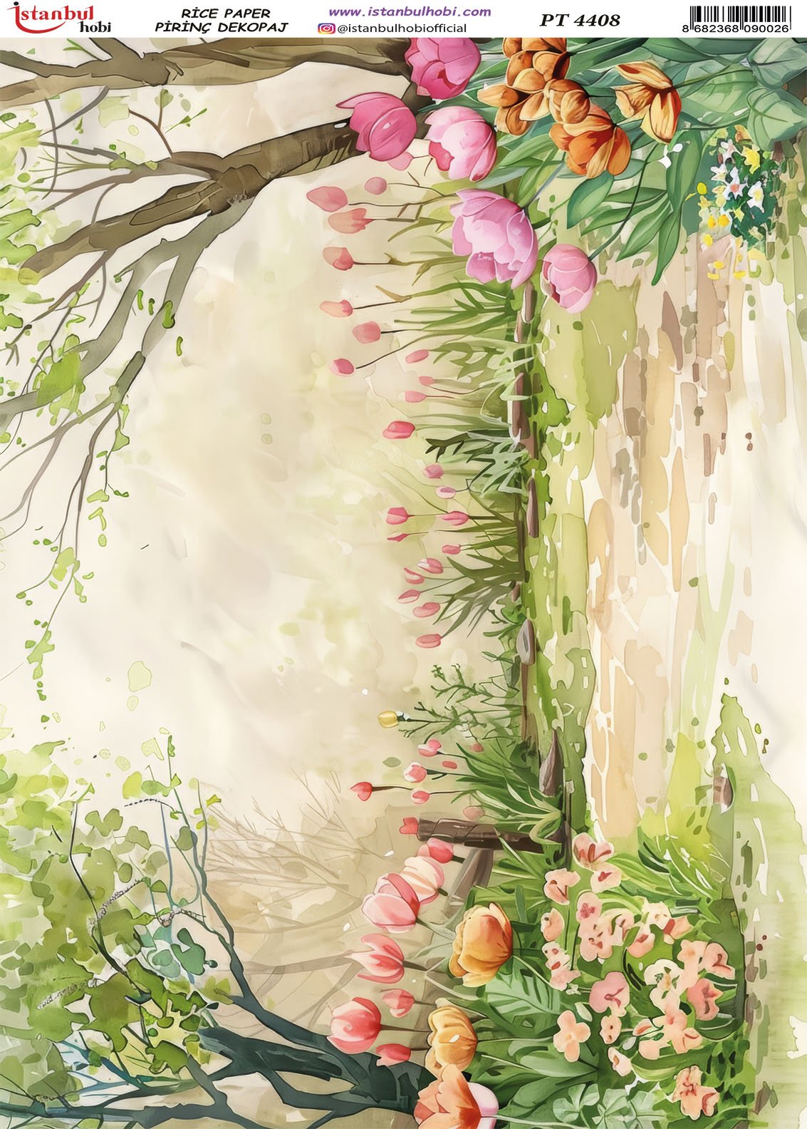 Pirinç Dekopaj Kağıdı 30x42cm PT-4408