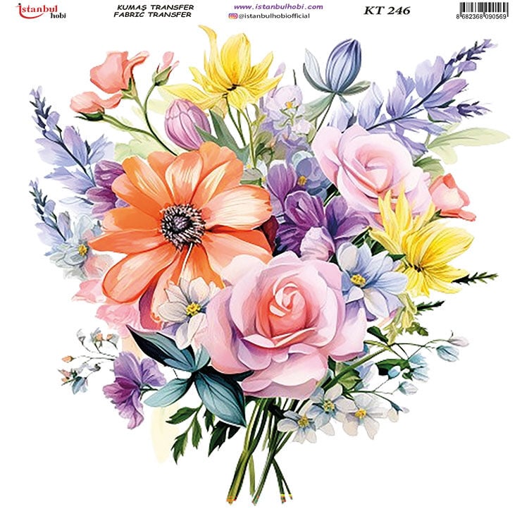 Kumaş Transfer Kağıdı 20x20cm KT-246