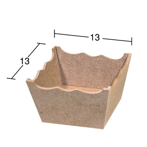 Ahşap Küçük Çerezlik 13x13cm E320