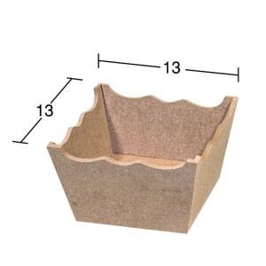 Ahşap Küçük Çerezlik 13x13cm E320