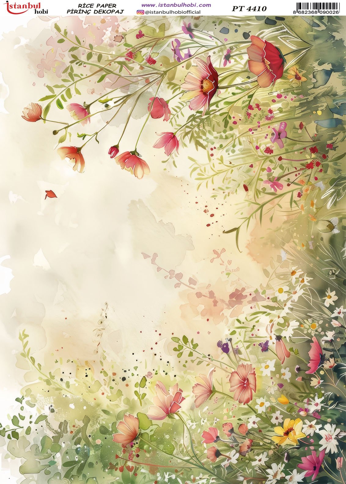 Pirinç Dekopaj Kağıdı 30x42cm PT-4410