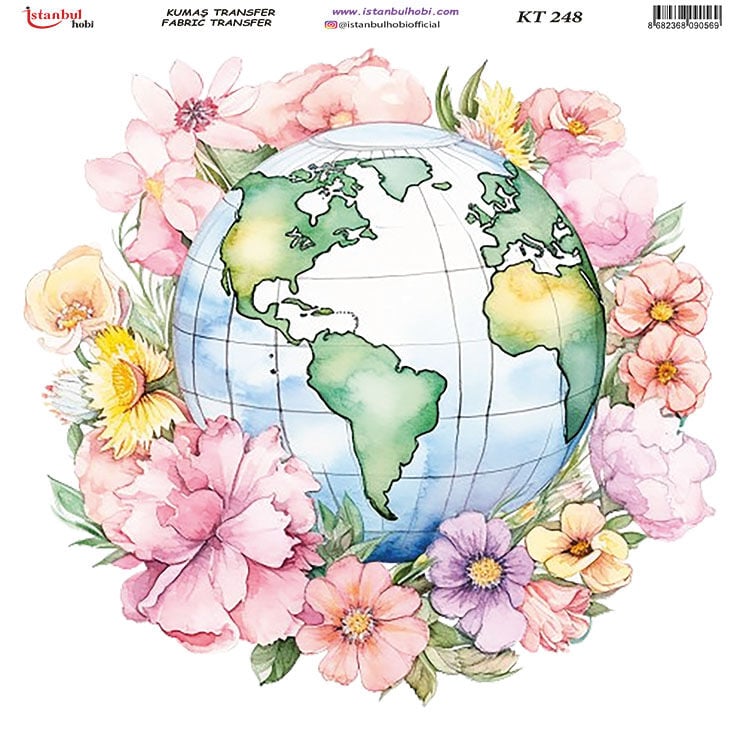 Kumaş Transfer Kağıdı 20x20cm KT-248