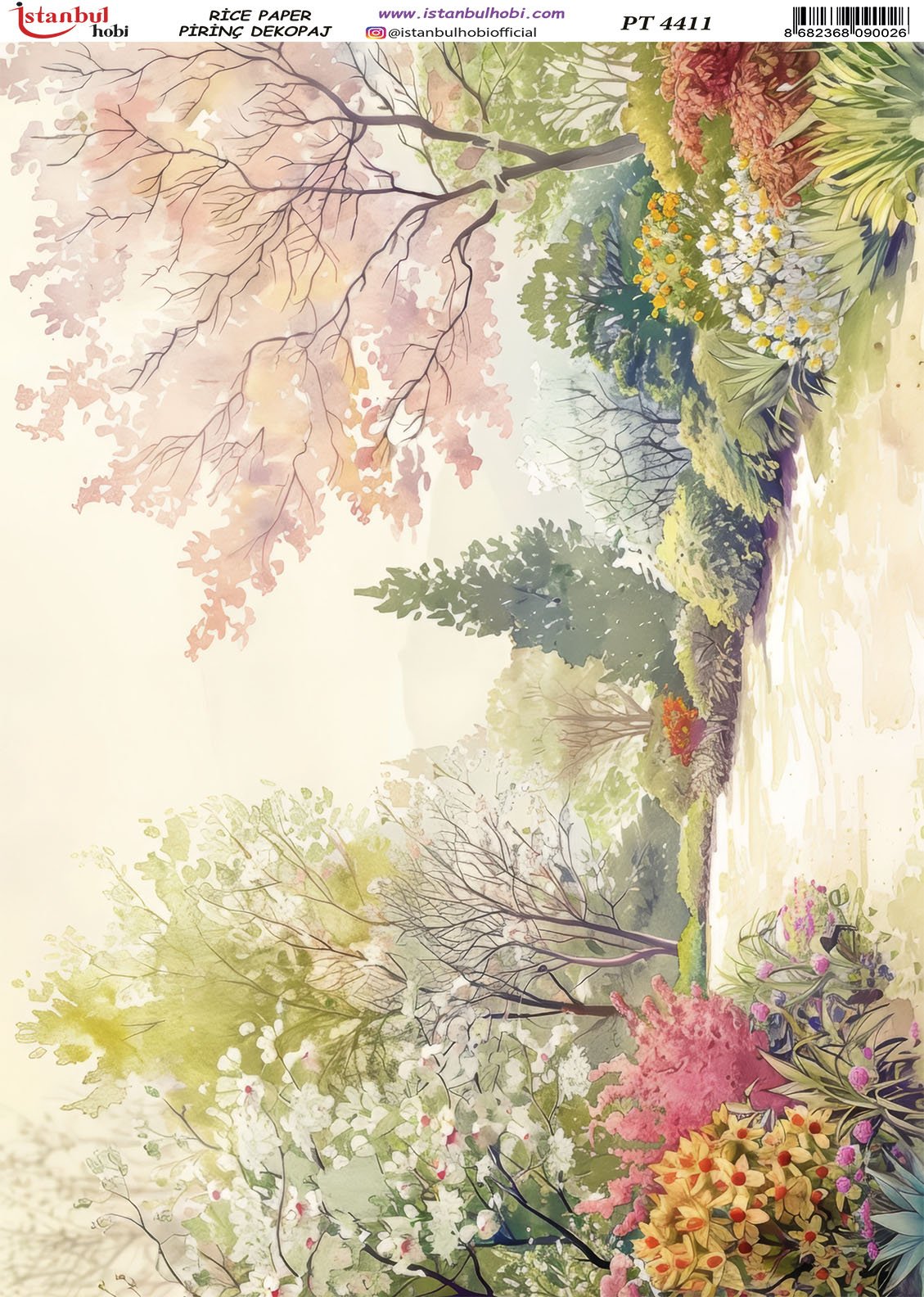 Pirinç Dekopaj Kağıdı 30x42cm PT-4411