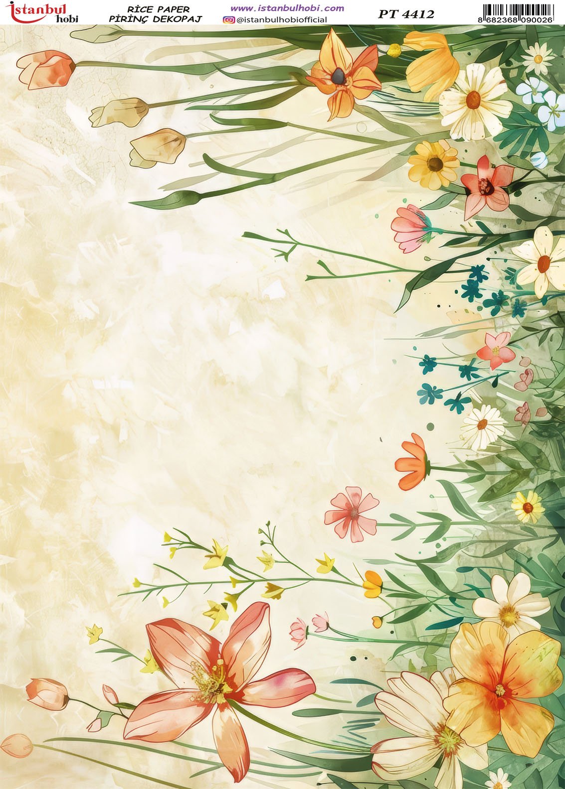 Pirinç Dekopaj Kağıdı 30x42cm PT-4412